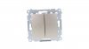 Simon 54 Przycisk żaluzjowy z blokadą elektryczną, szybkozłącza, złoty mat DZP1.01/44